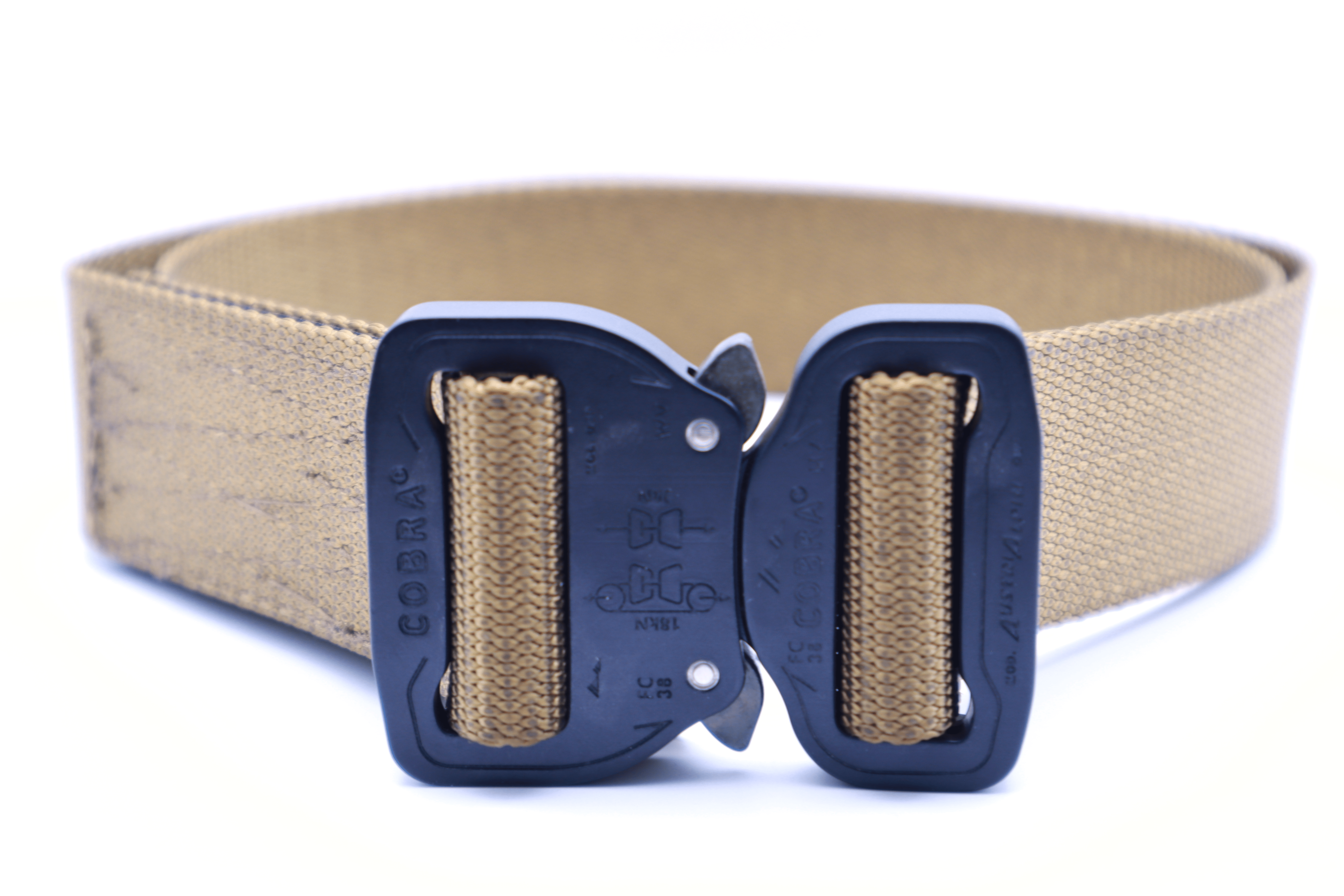 Belts Online:1.5 Coyote Brown/Gold COBRA® Buckle-fixed/variable I Klik  Belts